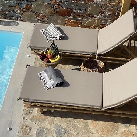 Villa Ypsilon Naxos - Luxury Holiday House With Amazing Sea View & Private Pool Agia Anna  Exterior foto